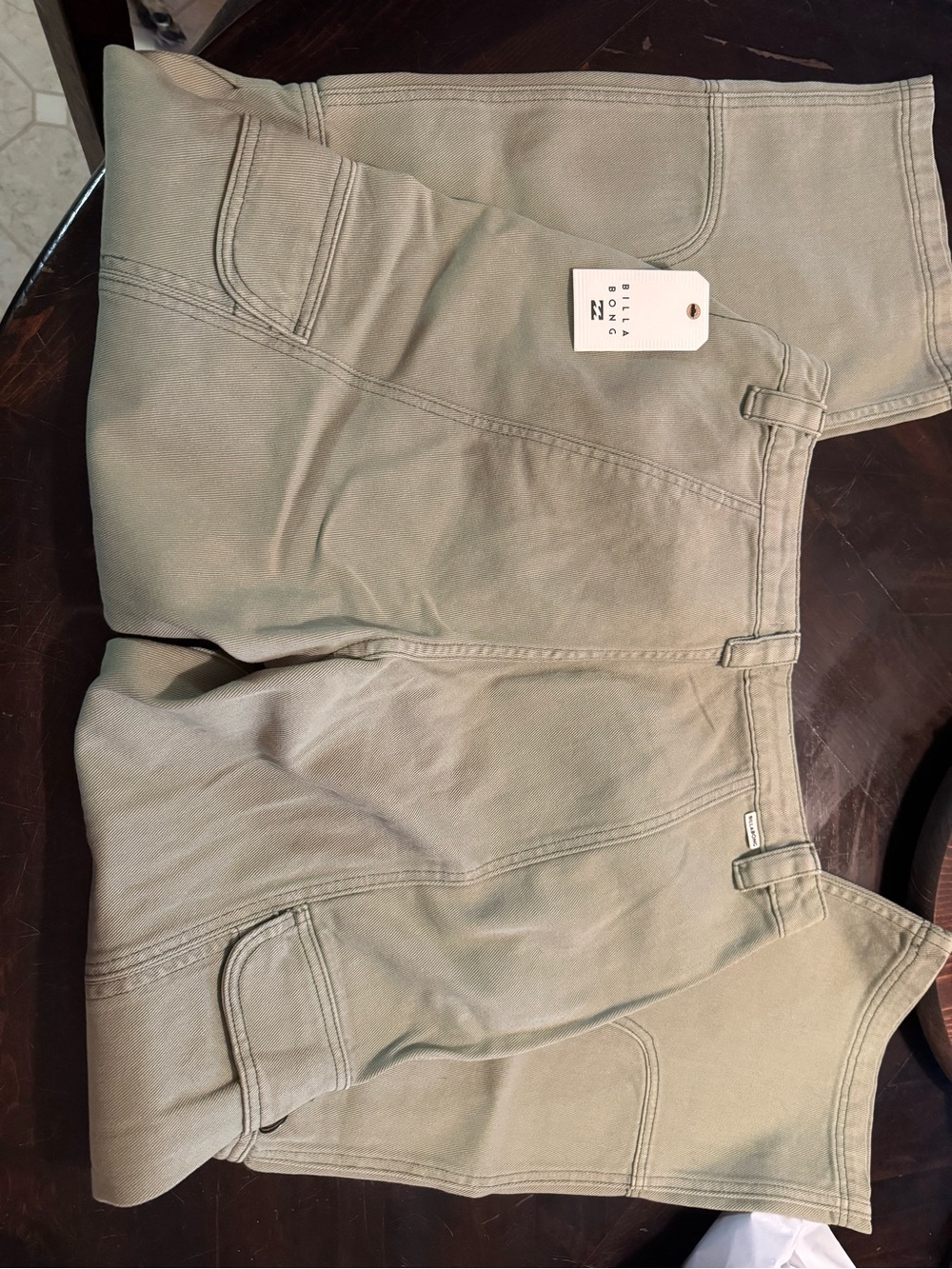Billabong Sage Green Cargo Pants - Picture 6 of 16
